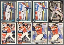 Lot of (8) Brice Matthews Bowman Rookie Cards Houston Astros RC