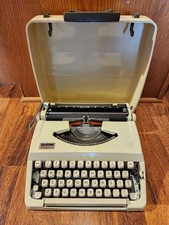 Vintage Brother Charger 11 Creme Typewriter with Case Cleaned And Tested thumbnail