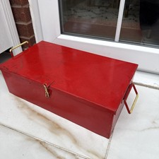 Old Tray Portable Professional Metal Storage Cantilever Metal Tool Box-L 47cm