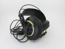 Vintage AKG Studio Headphones Black & Gold 