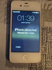 Apple iPhone 4 - Blanc - Modèle A1332 - Pour pièce (586)