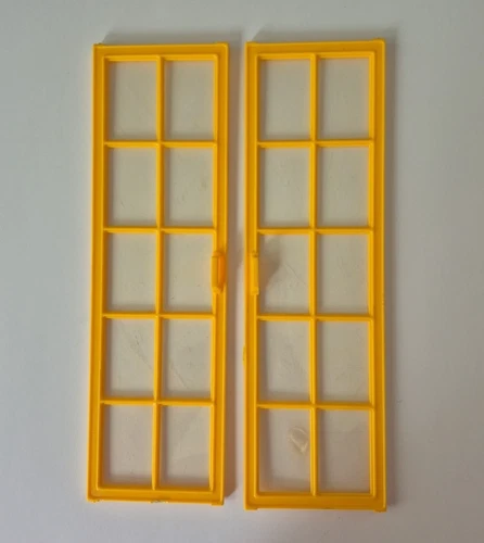 Mattel Barbie Dream Cottage Vintage 1982 Set of 2 Yellow Replacement Front Doors