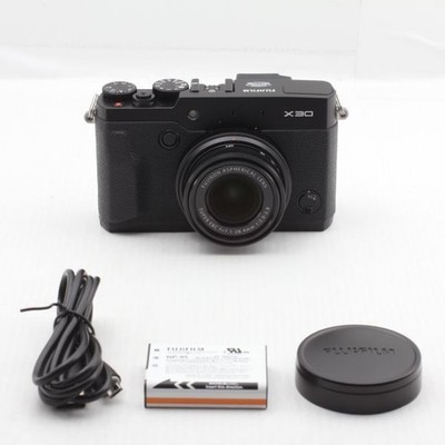 Fujifilm X30 Black Compact Camera, Excellent Condition, Quick-Shot
