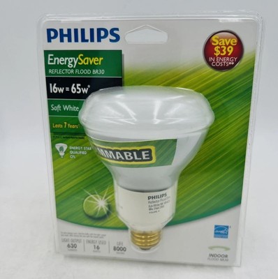 Philips 16W CFL Flood Lights, 5-Pack, E26, 120V, 2700K Warm White (150417)