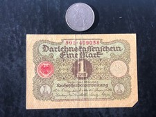 1920 Germany 1 Mark Darlehnskassenschein Banknote - Circulated