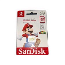 Nintendo Switch Flash Memory Card SanDisk SD Micro SDx Card 256 GB New Sealed