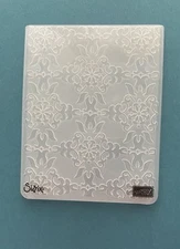 Stampin Up!  VINTAGE WALLPAPER Big Shot Embossing Folder Sizzix Textured