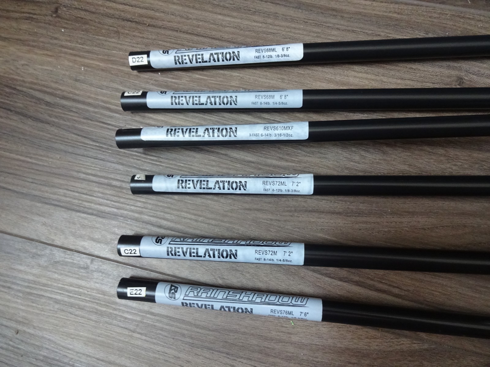 Rod Building Wrapping Rainshadow VARIOUS Revelation REVS Spinning Blanks