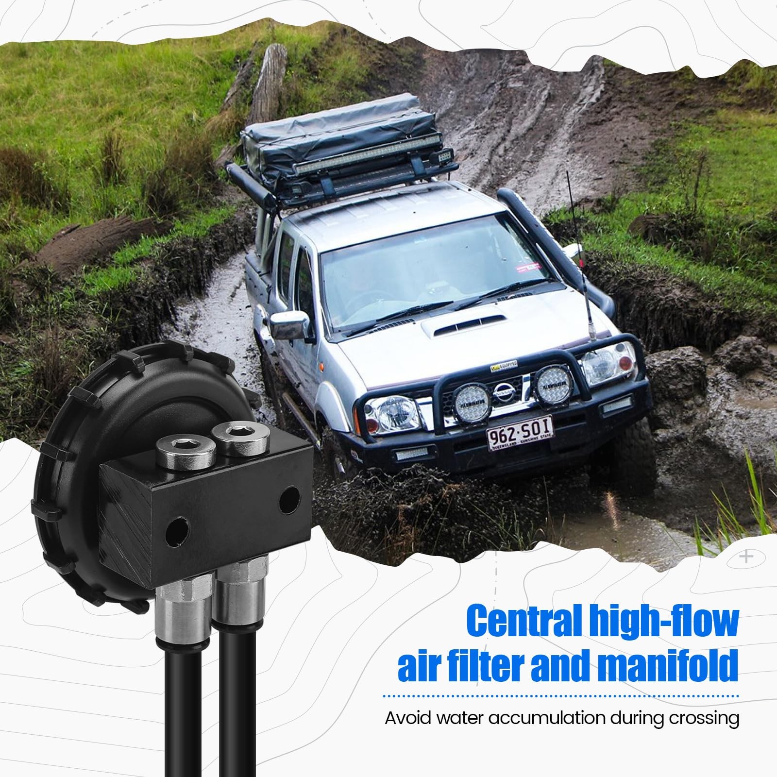 Differential Breather KIT, Remove Air Pressure from Differentials, Transmissi...