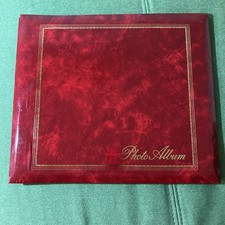 NOS Vintage Focal Kmart Photo Album RED Cover Includes 5 "Magnetic" Filler Page