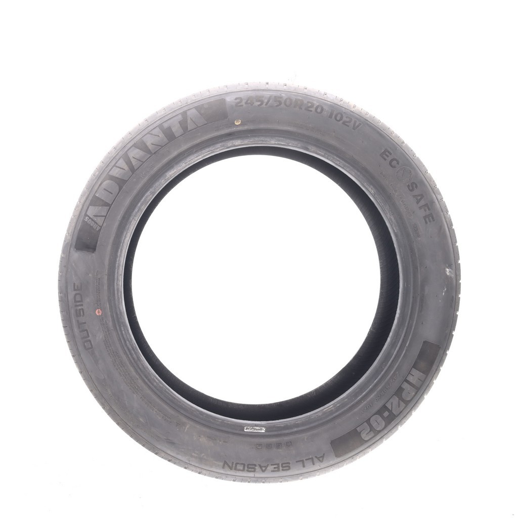 Set of (2) Used 245/50R20 Advanta HP Z-02 102V - 8.5/32