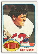 1976 Topps #16 John Hannah New England Patriots