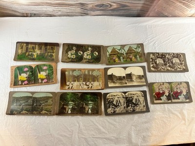 Antique Collectible Stereo-viewer Cards Lot White House Green Parlor Jerusalem