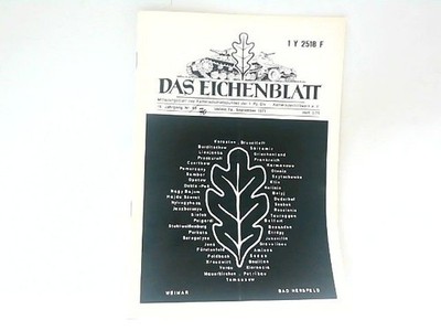Das Eichenblatt - Heft 3 / 71 - 16. Jahrgang, Nr. 70 - Weimar. Mitteilungsblatt 