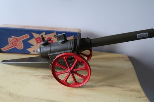 VINTAGE BIG BANG MAJOR FIELD CANNON TOY NO. 15 FC W/ Box and Papers