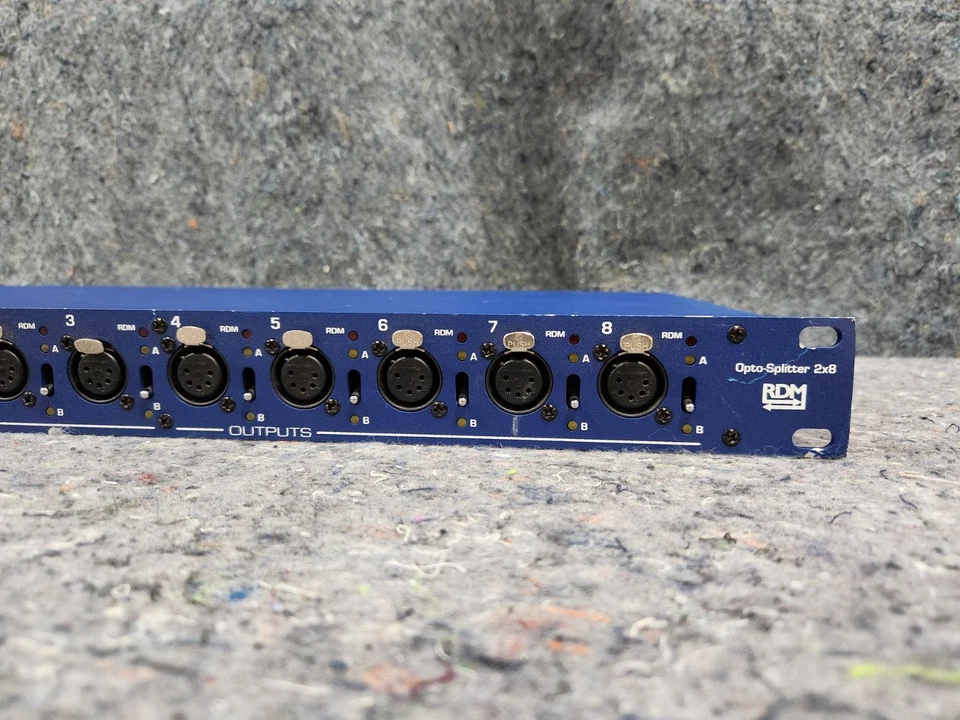 TMB ProPlex DMX512 Opto-Splitter 2x8 with RDM 2x 5-Pin XLR In, 8x Out PPDDS285RR - Image 4 of 4