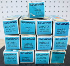Box Of 13 Sylvania 58720-3 250Q/CL/DC ESS 250W 120V Bayonet Base Halogen Bulbs