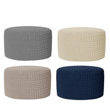 Fodera per poggiapiedi, fodera per divano, poggiapiedi rotonda camera da