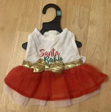 Petco’s Merry Makings Razzle Dazzle Santa Baby Dog Dress, XXS