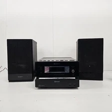 Sony CMT-BX5BT Receiver Bluetooth CD Player Remote & Speakers Tested & Works