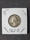 1962 D Washington Quarter Auction Lot #4