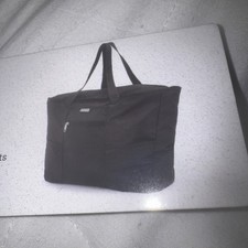 NEW Samsonite Black Foldaway Packable Tote Sling Bag 15.5 x 12.5 x 6 Inches NWT