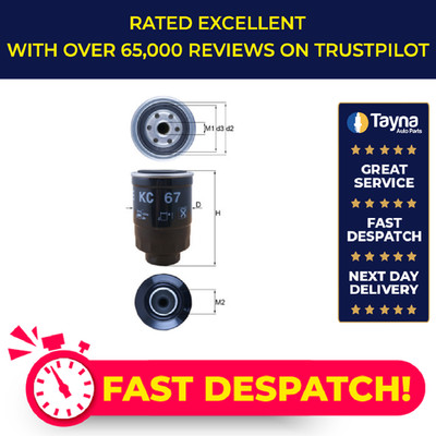Fuel Filter fits NISSAN CABSTAR F22, F23, TL0 82 to 01 Mahle 164003S30A Quality