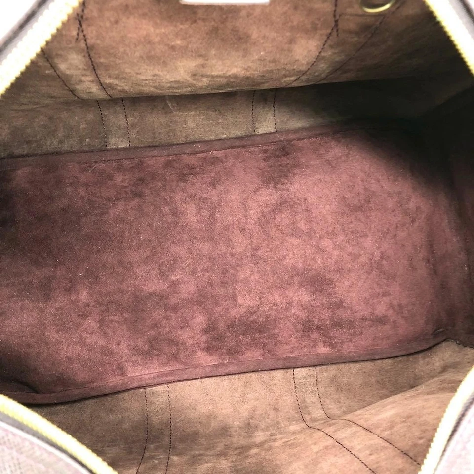 Auténtico bolso de hombro Louis Vuitton Boston de lona de cuero burdeos para hombre Foto 4 de 4