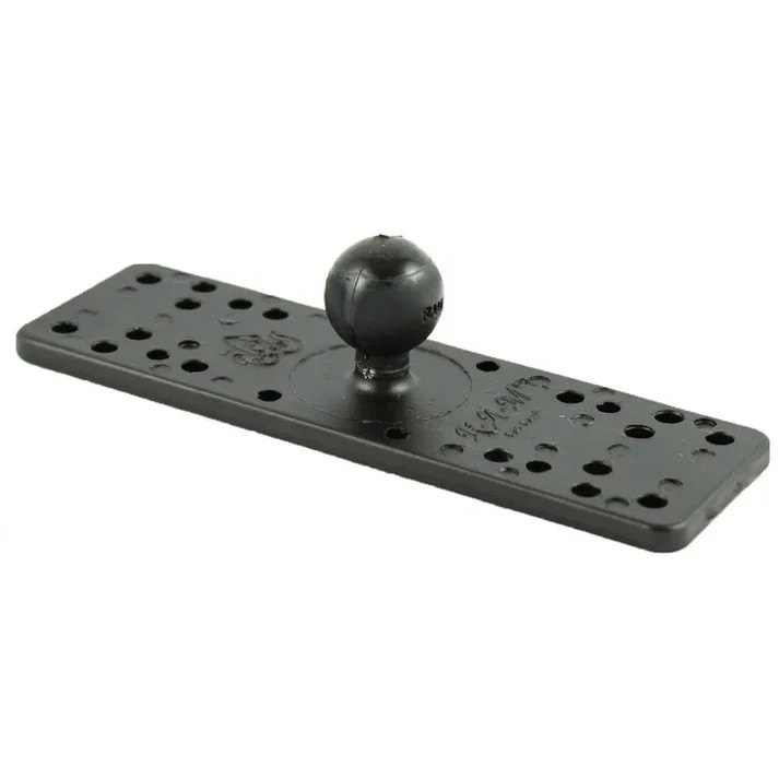 RAM Mount Universal Marine Electronics Base Plate 6.25” x 2” with 1.5” Ball