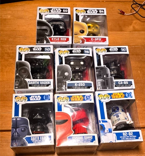 STAR WARS FUNKO POP LOT OF 8