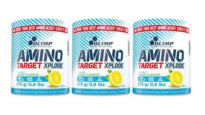 Olimp Amino Target Xplode - 3 x 275 g Zitrone (72,36 EUR/kg)
