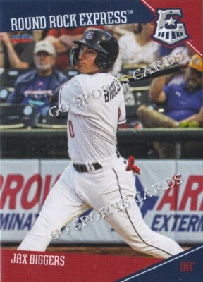 2024 Round Rock Express Jax Biggers RC Rookie Rangers Minor League Baseball Card