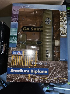 New Orleans GO SAINTS Goaline Stadium Biplane