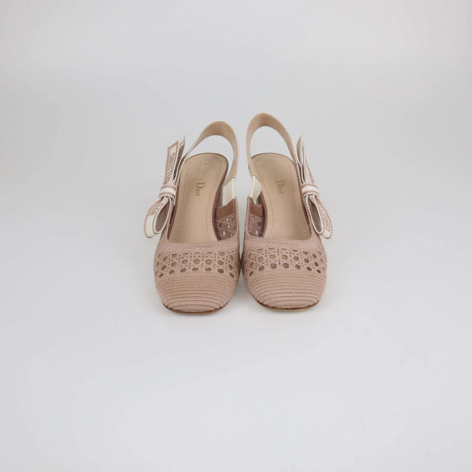 Escarpins Christian Dior rose à talon bloc Moi