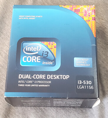 NEW IN SEALED BOX - Intel i3 530 CPU - SLBLR - LGA1156 2.93 GHz
