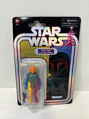 STAR WARS BOBA FETT PROTOTYPE FIGURE 3.75'' TARGET ORANGE HEAD SEALED R3