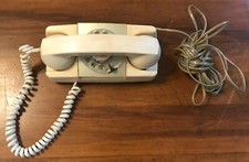 Vintage GTE Starlite Rotary Dial White Telephone