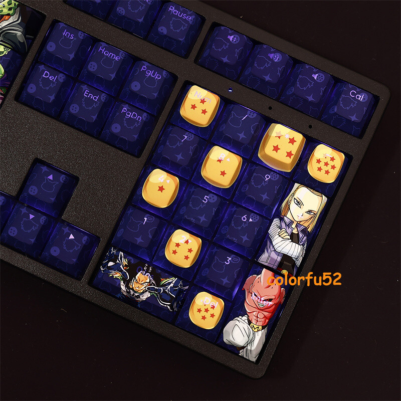 ベジータ　ドラゴンボール　keycaps Dragon Ball Vegeta Collection Transparent Keycaps 108Keys For