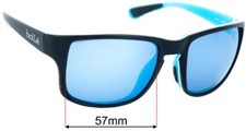 SFx Replacement Sunglass Lenses fits Bolle Slate - 57mm Wide
