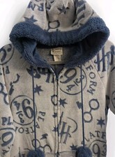 Harry Potter Wizard World Sleepwear S Faux Fur Hooded One Piece Fleece Pajamas
