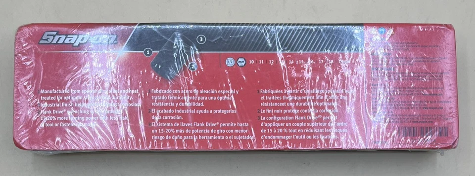 SNAP ON 310IMMYA 10PC 1/2" DRIVE METRIC SHALLOW IMPACT SOCKET SET (MVP028724) - Image 3 of 3