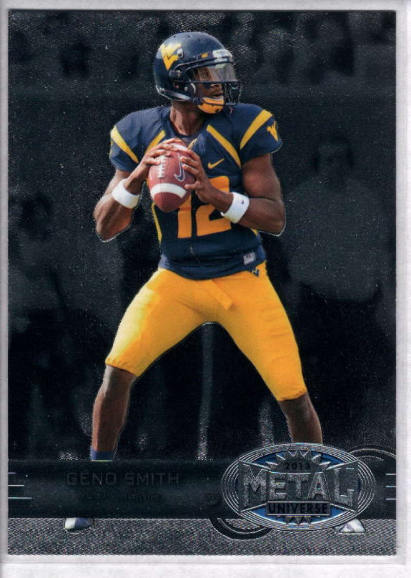 Geno Smith Fleer Retro 1997-98 Metal Universe #M117 Green Precious Metal Gem