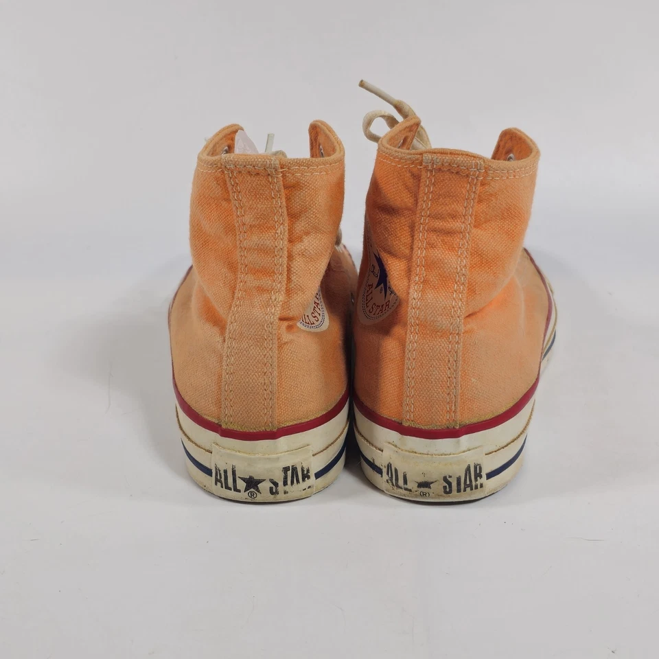 Vintage Chuck Taylor All Star Converse Orange Men's 5.5 Made In USA - Image 3 of 4