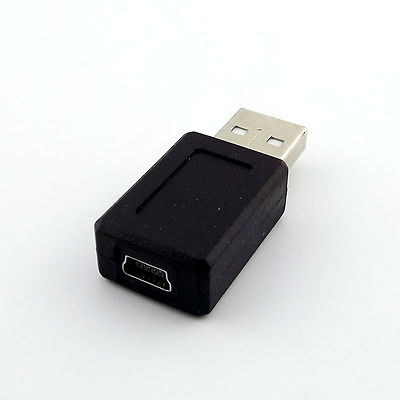 USB 2.0 A Male Plug To Mini USB 5 Pin B Female Jack Adapter Converter Connector