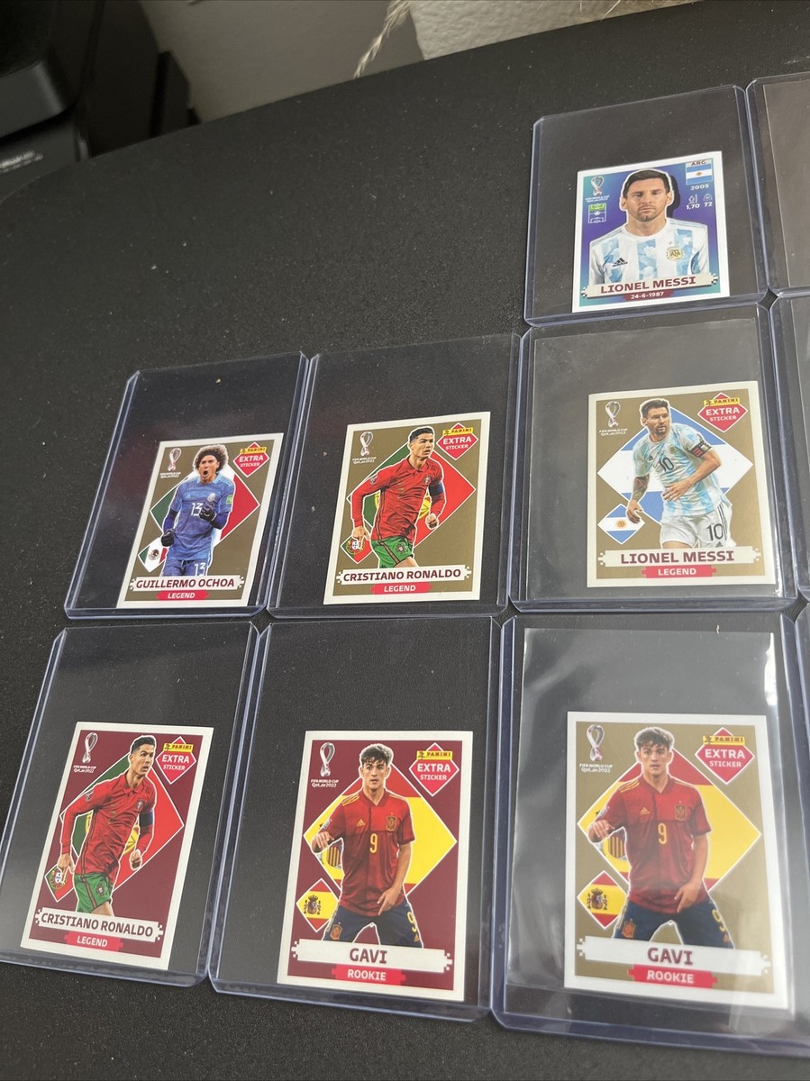 2022 qatar world cup panini extra stickers Gold , Red And Bronze