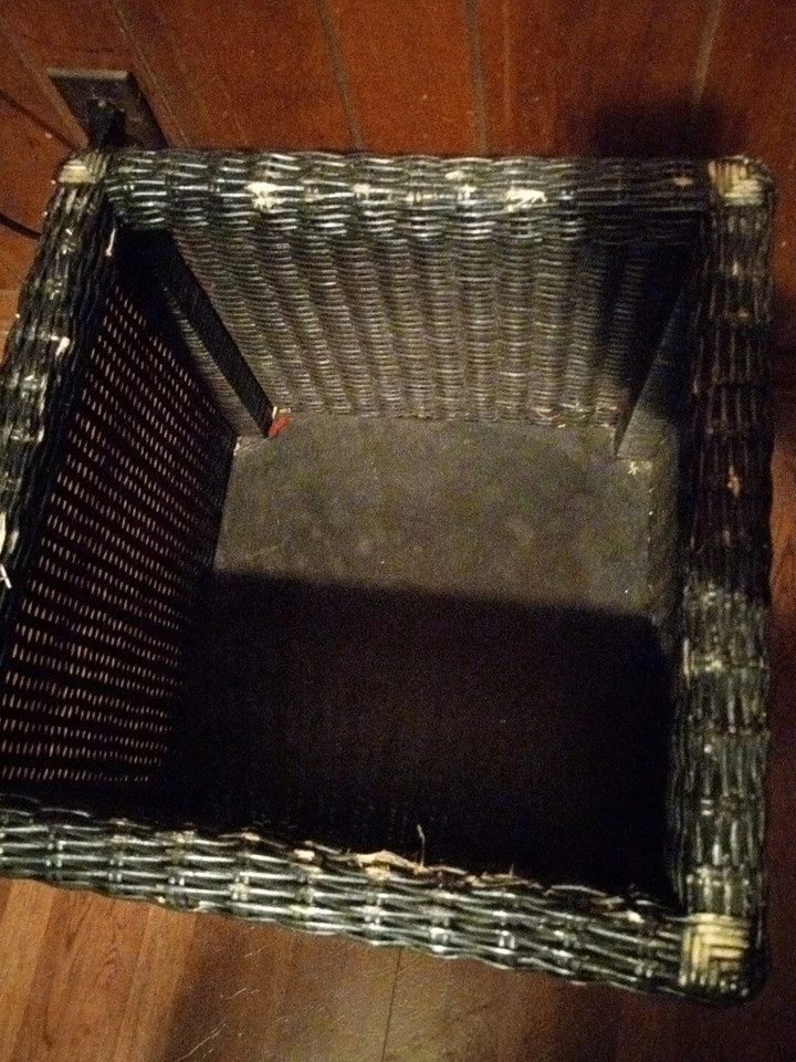 Stanley Wicker Storage Ottoman Black $55/FREE SHIPPING 🔥 - Image 2 of 4