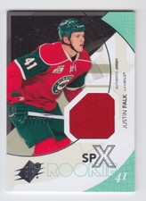 2010-11 UD SPX JUSTIN FALK RC JERSEY 352/799 Rookie Authentic Upper Deck Wild