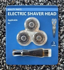 3Pk Shaver Heads Replacement SH90 Compatible w/Norelco Electric Series 9000 8000
