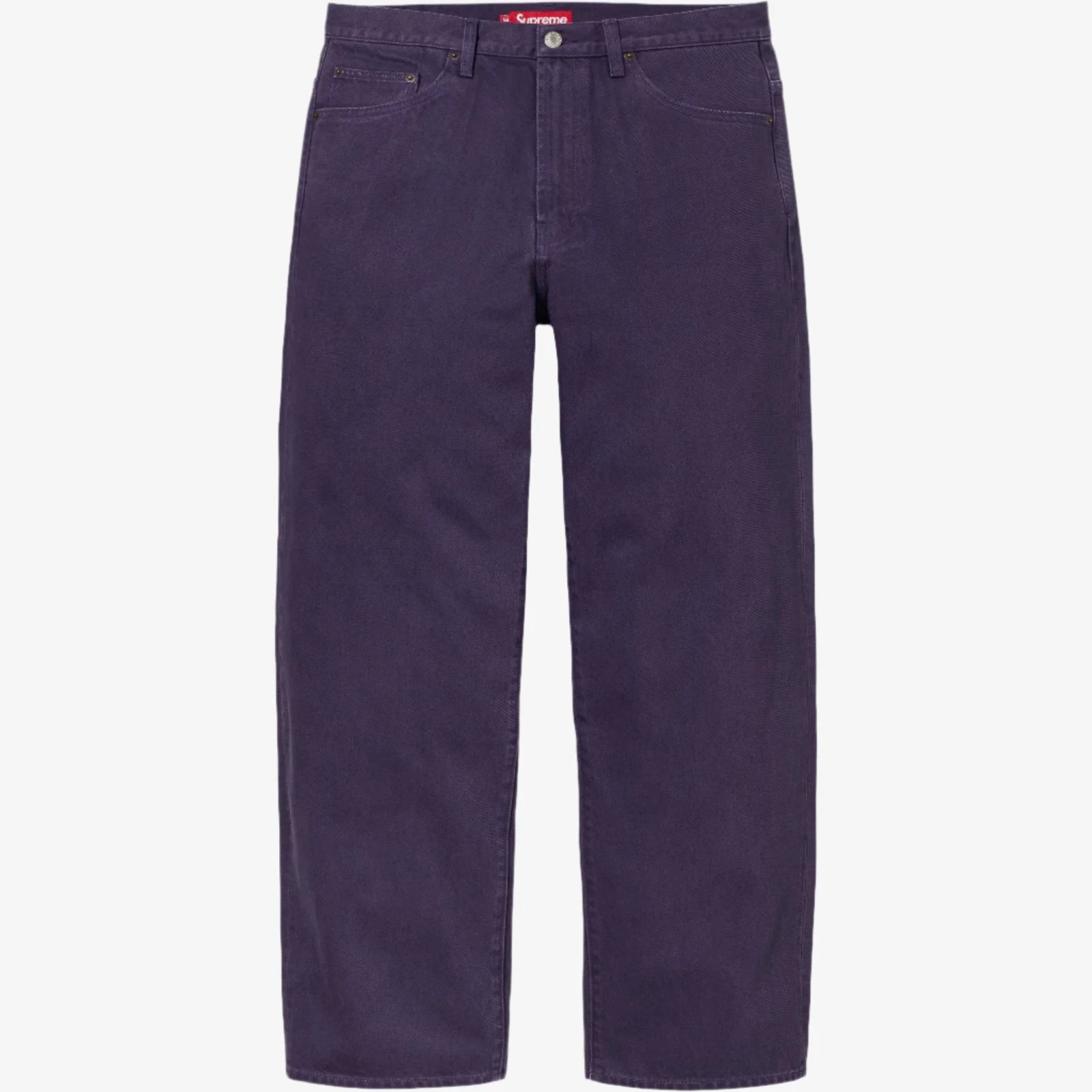 Jean baggy homme 34 denim violet Supreme FW24P27 NEUF
