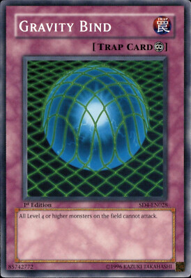 gravity bind yugioh card Yu-Gi-Oh! x 3 Konami Mint / near mint condition trading card Gravity Bind Card Profile :